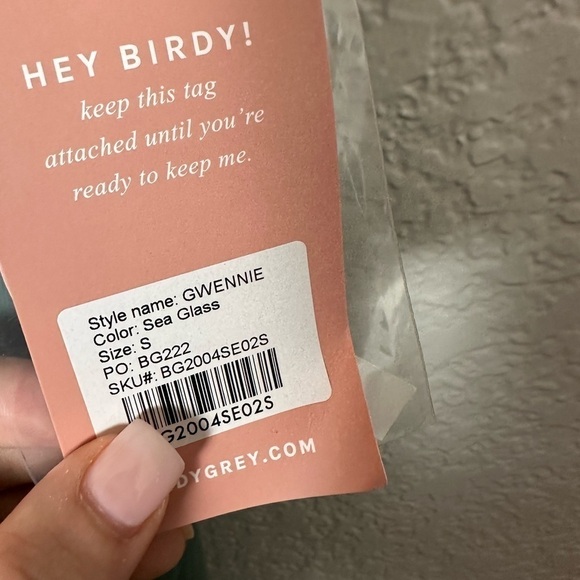 NWT Birdy Grey Gwennie Dress in Chiffon Sea Glass - Picture 4 of 6